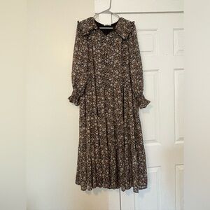 Main Street exchange midi maxi statement color floral dress